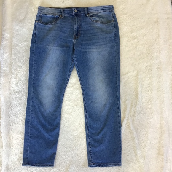 Lucky Brand Other - Lucky Men Size 36/30 121 Slim Straight Leg Denim Jean Casual Whiskered Faded